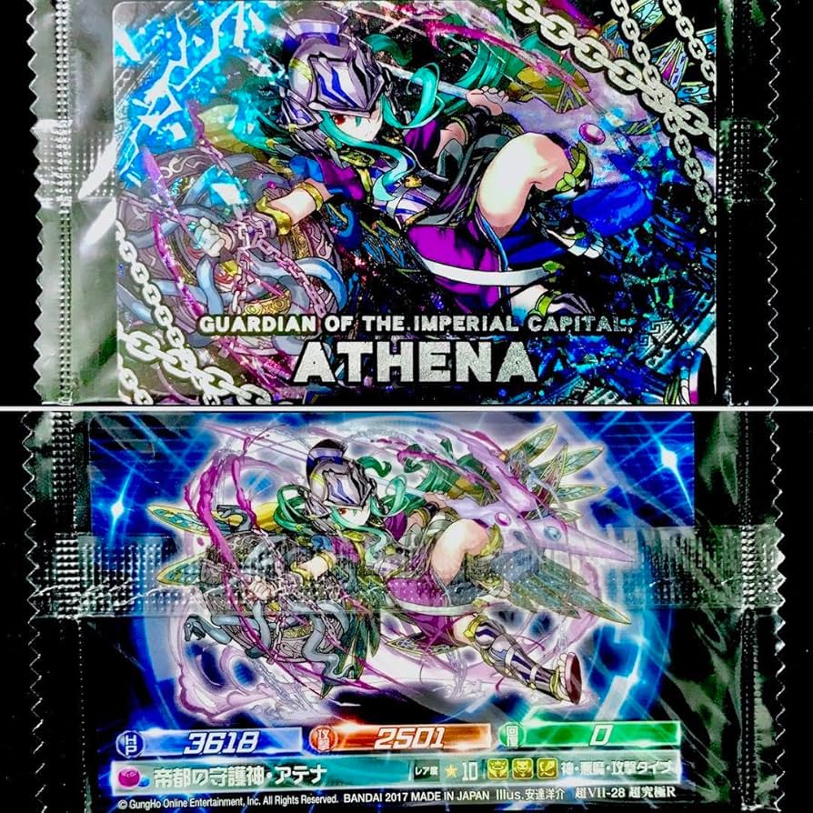 【販売終了済】超絶パズドラウエハース／超Ⅶ-28超究極R 帝都の守護神・アテナ Amazon.co.jp: 済超絶パズドラウエハース/超Ⅶ-28超究極R 帝都の